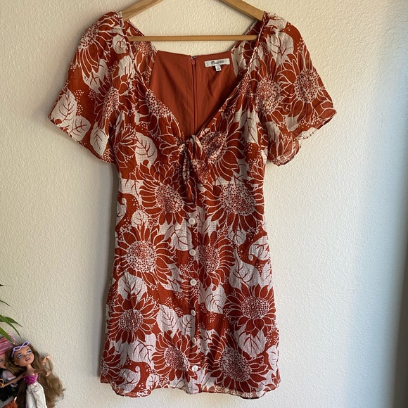 Madewell Sunflower Dress Size 2 - Picture 2 of 8